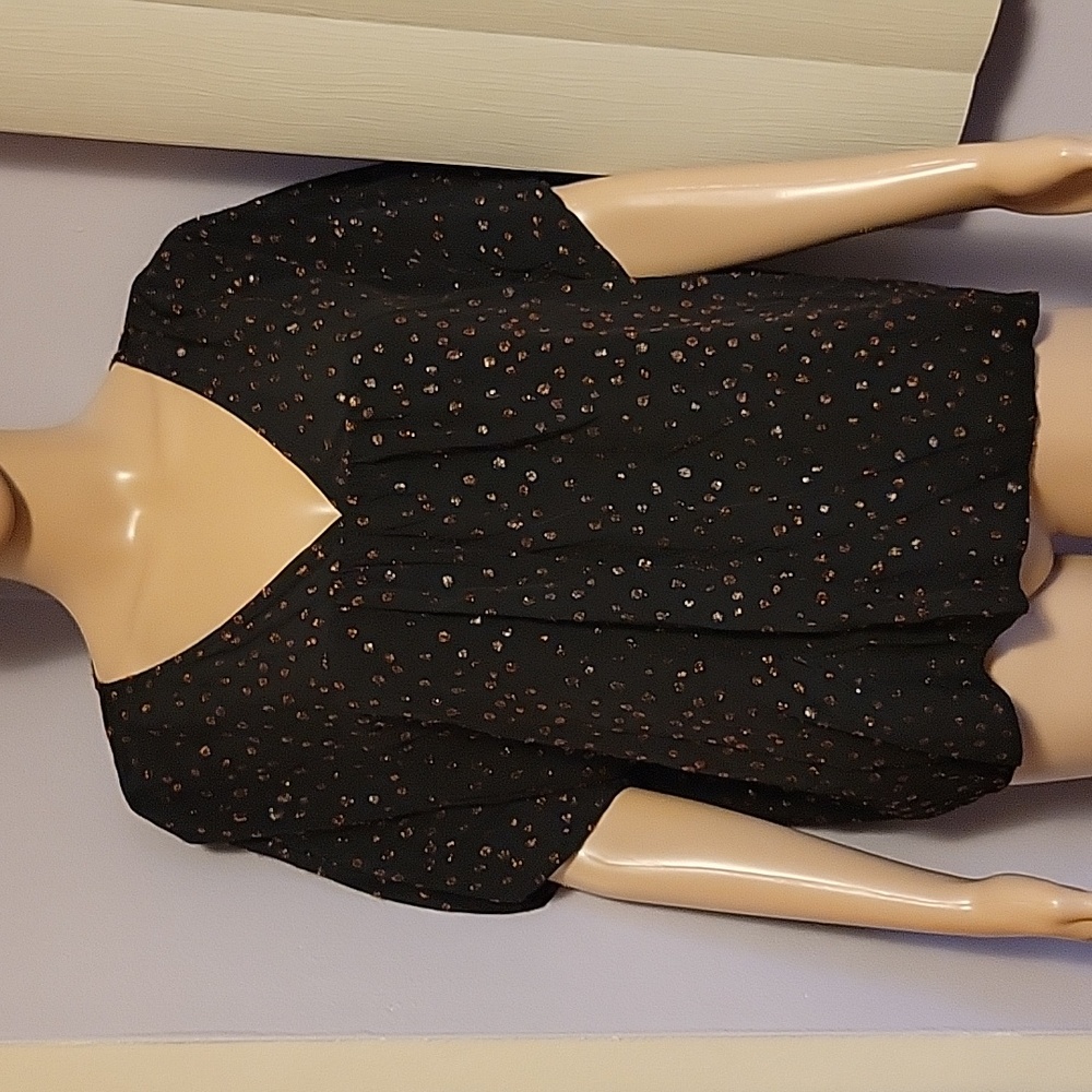 Metallic Dot Top